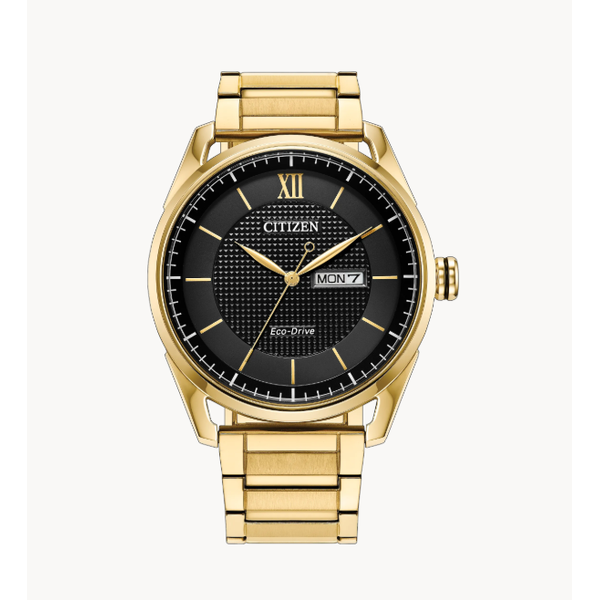 Citizen Zenshin Eco-Drive 39mm Gold-Tone Super Titanium Watch Bradley's Jewelers Jacksonville, NC