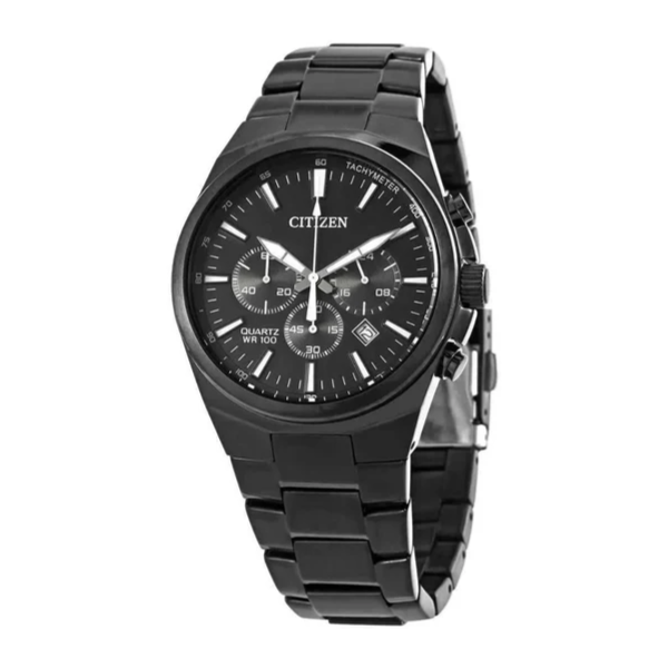 Citizen Men's Black Stainless Steel Quartz Chronograph Watch Bradley's Jewelers Jacksonville, NC