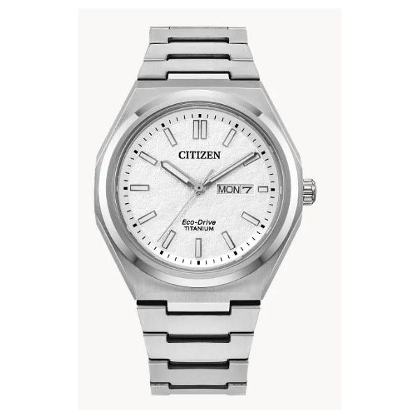 Citizen Zenshin Eco-Drive Three-Hand 39mm Super Titanium Watch Bradley's Jewelers Jacksonville, NC