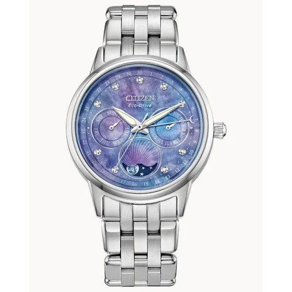 Citizen Calendrier Eco-Drive Moon Phase Diamond Watch Bradley's Jewelers Jacksonville, NC