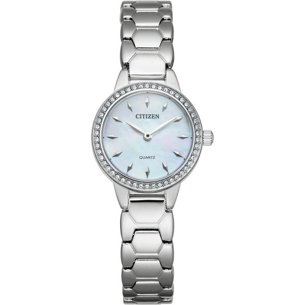 Citizen Ladies Quartz 24mm Watch | Stainless Steel Mother-of-Pearl Dial Bradley's Jewelers Jacksonville, NC