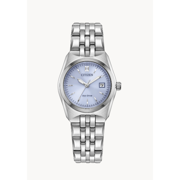 Citizen Corso Eco-Drive Date 27mm Women's Stainless Steel Watch Bradley's Jewelers Jacksonville, NC