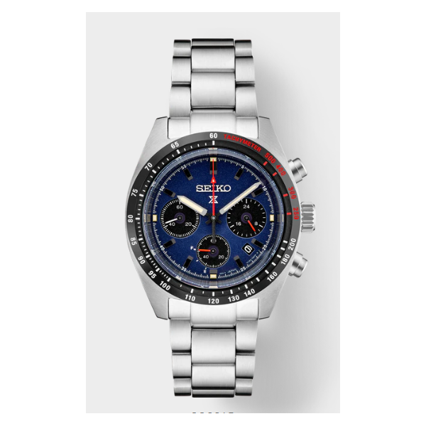 Seiko Prospex Speedtimer Solar Chronograph 39mm Blue Dial Bradley's Jewelers Jacksonville, NC