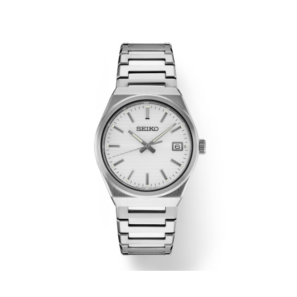Seiko Essentials Men's Stainless Steel Watch 39mm Silver Dial Bradley's Jewelers Jacksonville, NC