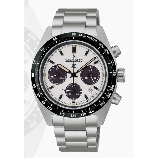 Seiko Prospex Speedtimer Chronograph 39mm Stainless Steel case and bracelet Curved Sapphire Crystal Bradley's Jewelers Jacksonville, NC