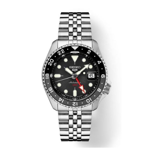 Seiko 5 Sports GMT Automatic Watch 42.5mm Black Dial SSK001 Bradley's Jewelers Jacksonville, NC