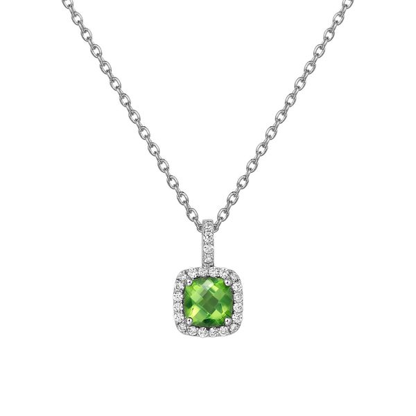 Lafonn Simulated Peridot Pendant 0.24 CTW Bradley's Jewelers Jacksonville, NC