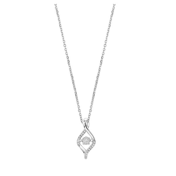 Sterling Silver Rhythm of Love 1/6 CTW Diamond Pendant Necklace Bradley's Jewelers Jacksonville, NC