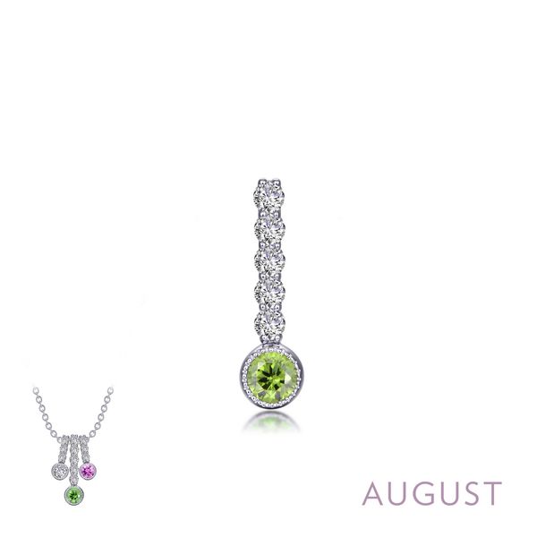 Lafonn August Love Charm with Peridot & Simulated Diamonds Bradley's Jewelers Jacksonville, NC