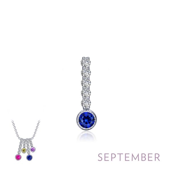 Lafonn September Love Charm with Lab-Grown Sapphire & Simulated Diamonds Bradley's Jewelers Jacksonville, NC