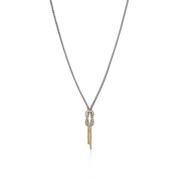 John Hardy 14K Yellow Gold & Sterling Silver Love Knot Chain 1.8mm Bradley's Jewelers Jacksonville, NC