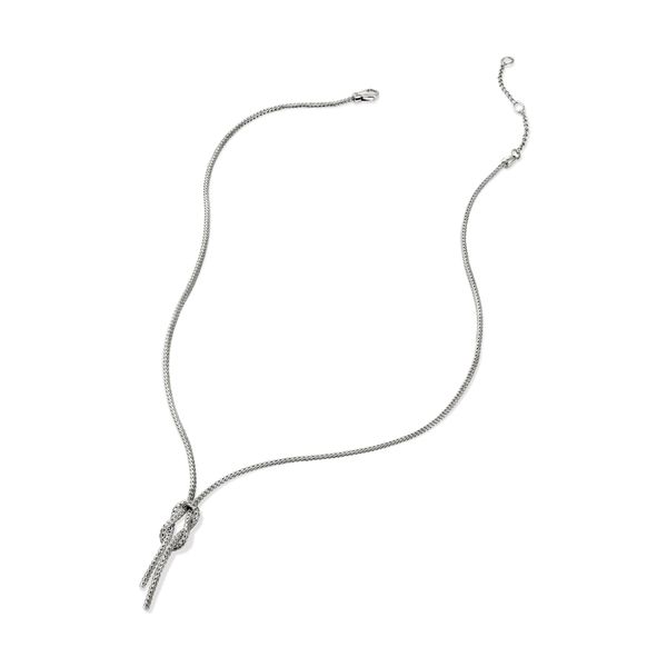 John Hardy Love Knot Sterling Silver 1.8mm Chain Necklace Image 2 Bradley's Jewelers Jacksonville, NC