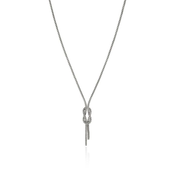John Hardy Love Knot Sterling Silver 1.8mm Chain Necklace Bradley's Jewelers Jacksonville, NC