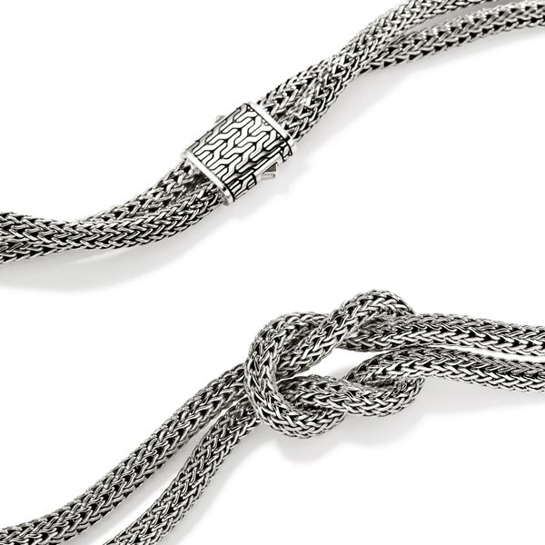 John Hardy Love Knot Double Chain Necklace in Sterling Silver | Bradley's Jewelers Image 2 Bradley's Jewelers Jacksonville, NC