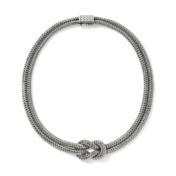 John Hardy Love Knot Double Chain Necklace in Sterling Silver | Bradley's Jewelers Image 4 Bradley's Jewelers Jacksonville, NC
