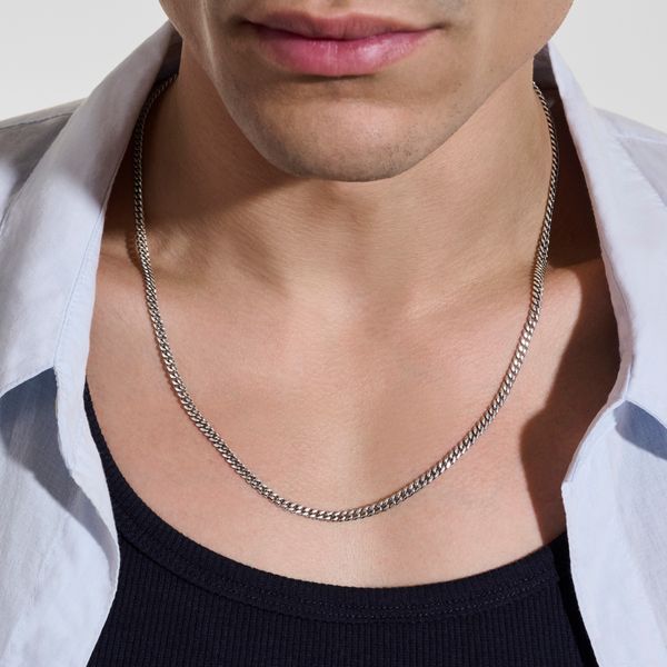 John Hardy Sterling Silver 3.9mm Curb Link Necklace 26 Inch Image 3 Bradley's Jewelers Jacksonville, NC