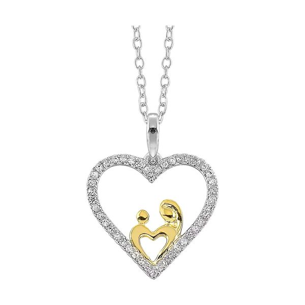 Mother & Child Heart 1/8 Ctw Diamond Pendant Bradley's Jewelers Jacksonville, NC