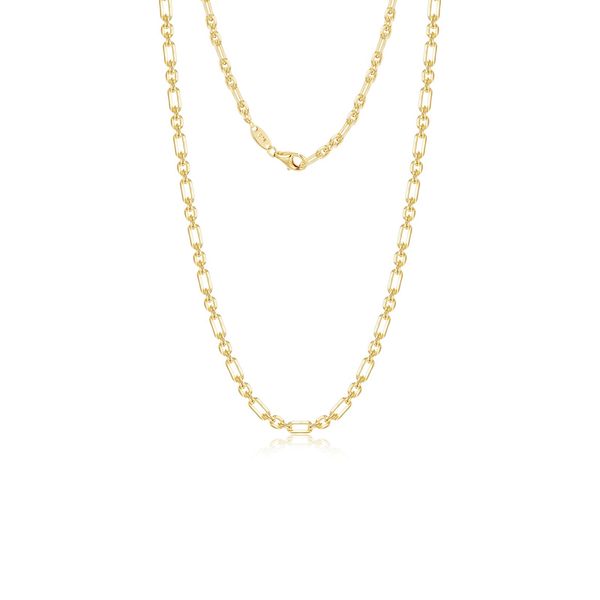 Lafonn Victoria 20-Inch Elongated Link Chain in Gold-Plated Sterling Silver Bradley's Jewelers Jacksonville, NC