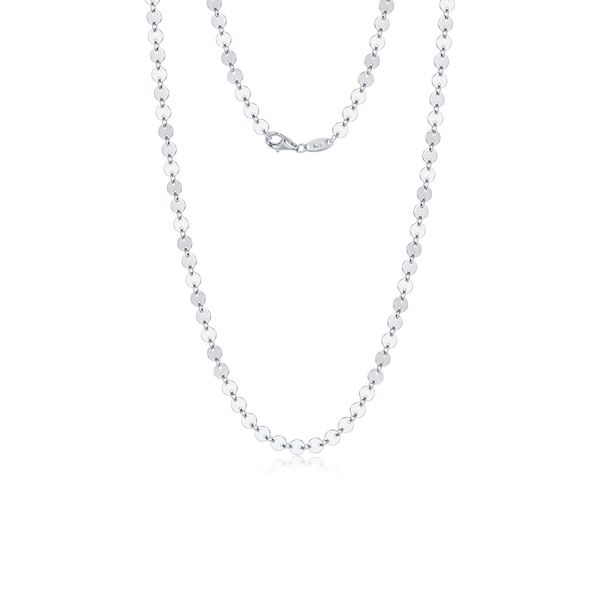 Lafonn Lola Platinum-Plated Sterling Silver Disc Chain Necklace 18