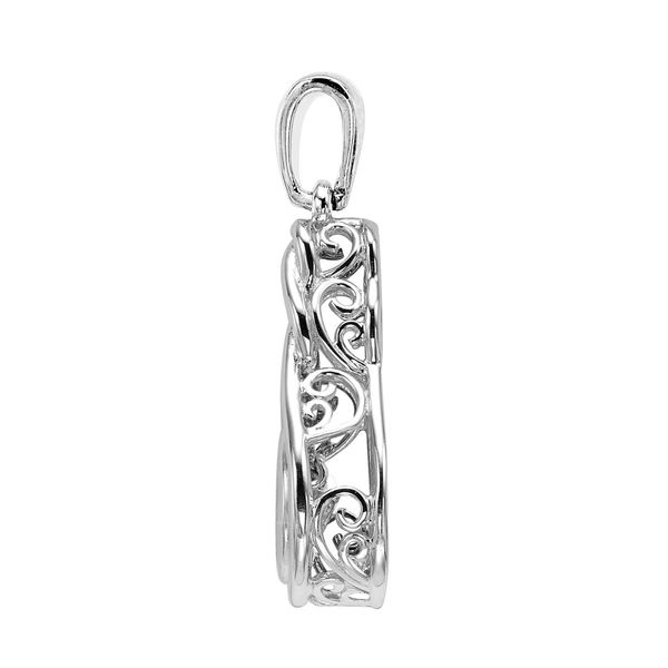 Sterling Silver .10 Ctw Diamond Rhythm Of Love Pendant Image 2 Bradley's Jewelers Jacksonville, NC