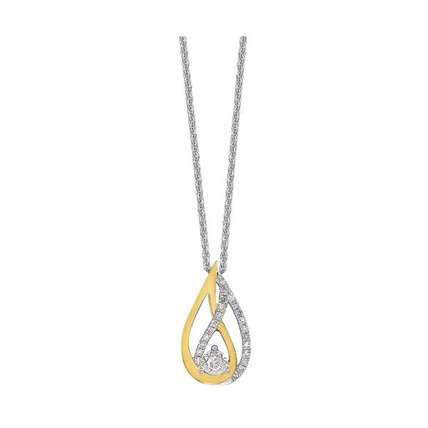 SS/Y Sterling Silver 0.10 Ctw Diamond Chain Necklace Bradley's Jewelers Jacksonville, NC