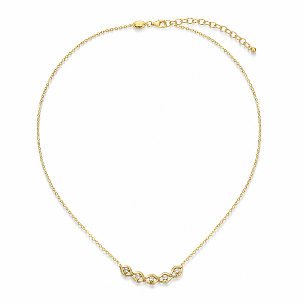 Sterling Silver GP20 Created Sapphire Necklace | Cable Chain Pendant Bradley's Jewelers Jacksonville, NC
