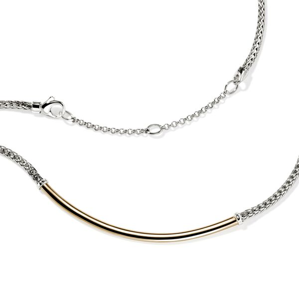 John Hardy Essentials 14K Yellow Gold & Silver Mini Chain Necklace | 2.5mm Image 3 Bradley's Jewelers Jacksonville, NC
