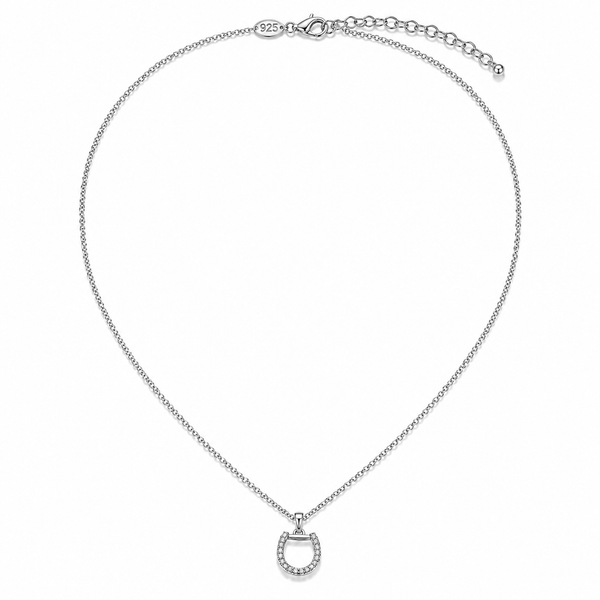 Charles Garnier Sterling Silver Equestra Pendant Necklace | Diamondlite CZ Bradley's Jewelers Jacksonville, NC