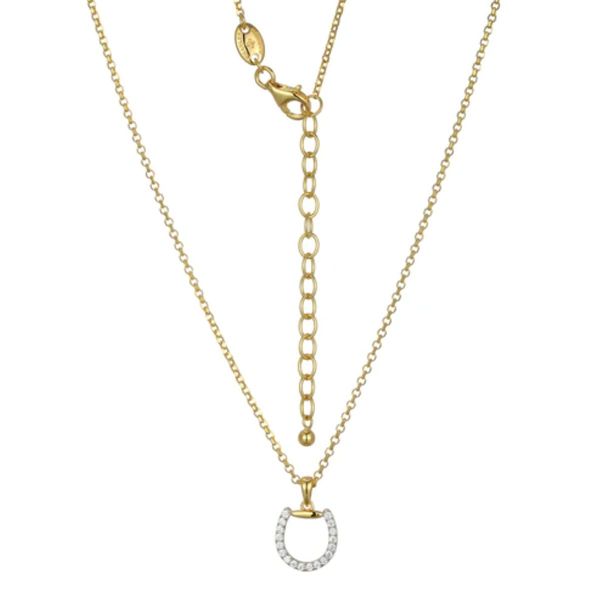 Charles Garnier Sterling Silver Equestra Pendant Necklace | Diamondlite CZ Bradley's Jewelers Jacksonville, NC