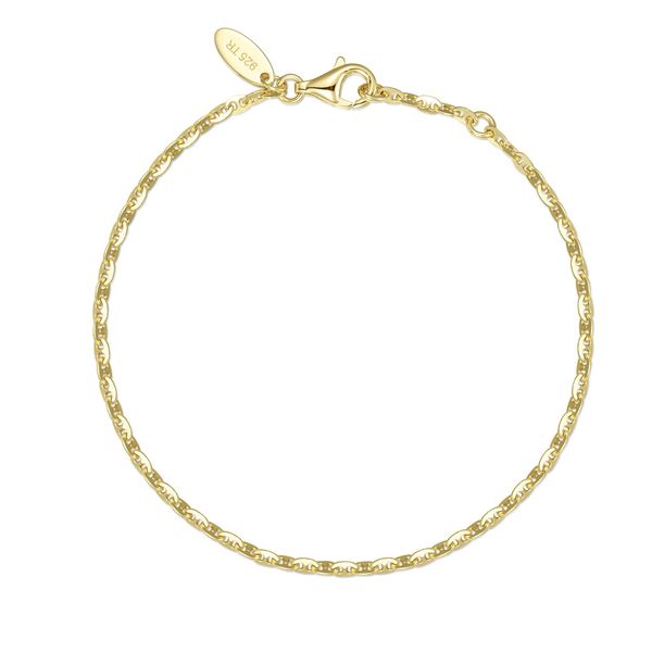 Lafonn Lucy Small Gold-Plated Sterling Silver Chain Bracelet Bradley's Jewelers Jacksonville, NC
