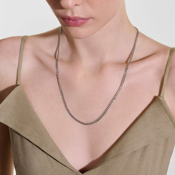 John Hardy Sterling Silver 3.9mm Curb Link Necklace 22 Inch Image 3 Bradley's Jewelers Jacksonville, NC