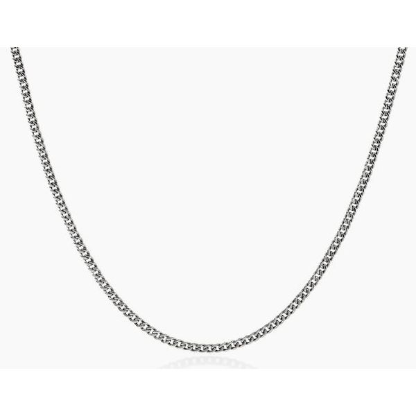 John Hardy Silver 2.1mm Curb Link Necklace 24 Inch Bradley's Jewelers Jacksonville, NC
