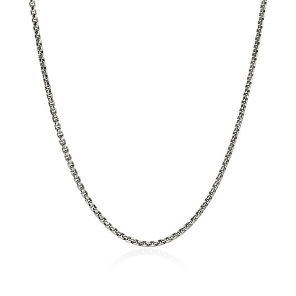 John Hardy Silver 2.7mm Box Chain Necklace 22 Inch Bradley's Jewelers Jacksonville, NC