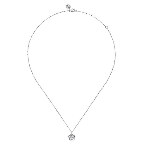 Gabriel & Co. Bujukan Sterling Silver 0.01 CTW Diamond Pendant Necklace Image 2 Bradley's Jewelers Jacksonville, NC