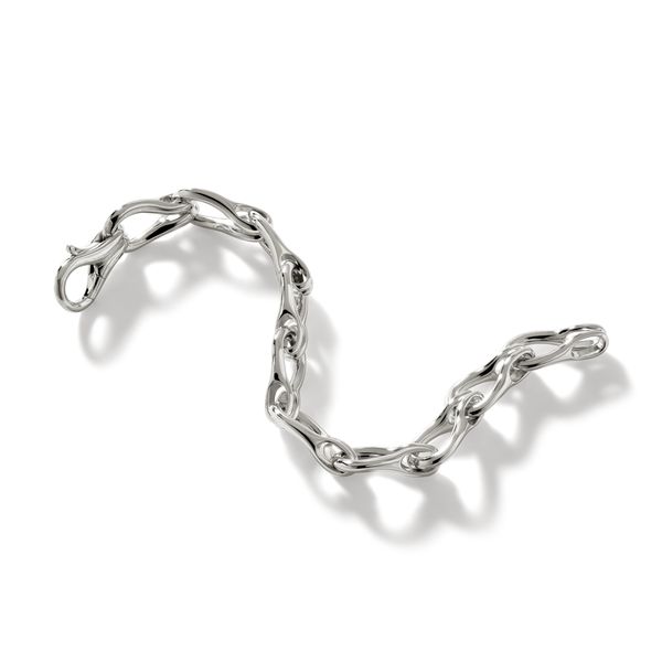 John Hardy Sterling Silver Surf Link Bracelet with Lobster Clasp Image 2 Bradley's Jewelers Jacksonville, NC
