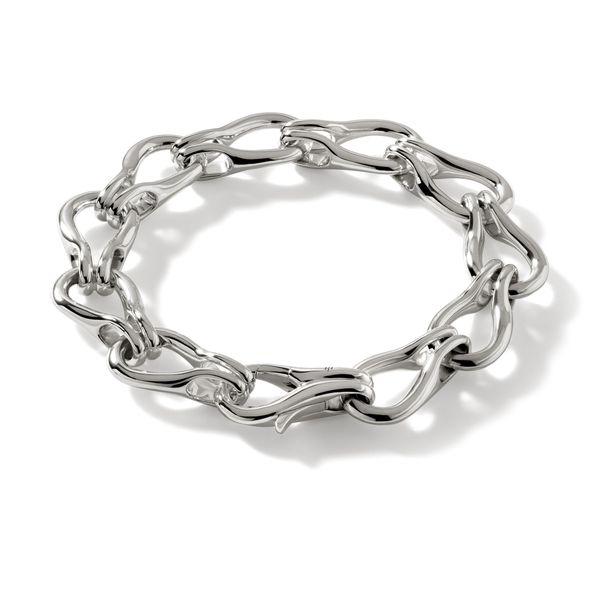 John Hardy Sterling Silver Surf Link Bracelet with Lobster Clasp Bradley's Jewelers Jacksonville, NC