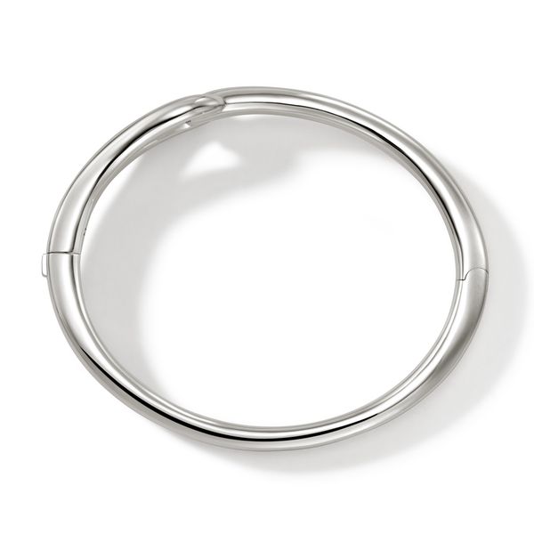 John Hardy Sterling Silver Surf Hinged Bangle Bracelet 12.5mm Size M Image 4 Bradley's Jewelers Jacksonville, NC