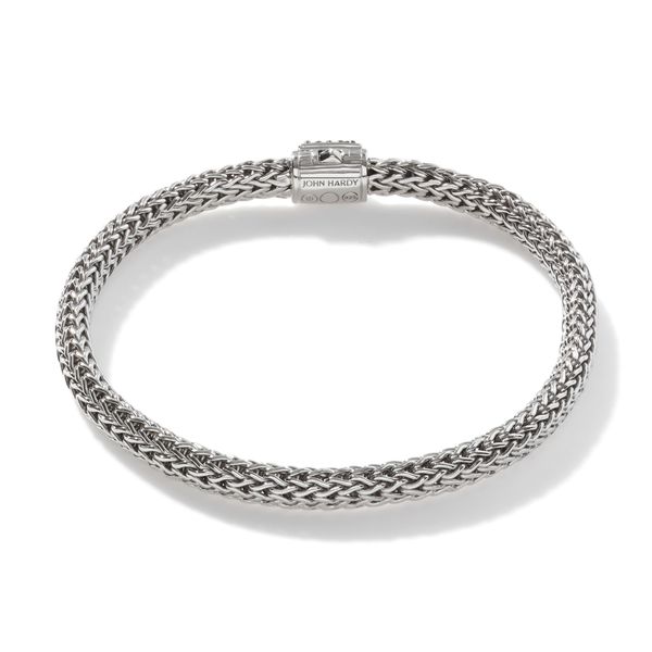 John Hardy Sterling Silver Black Sapphire Classic Chain Bracelet Image 2 Bradley's Jewelers Jacksonville, NC