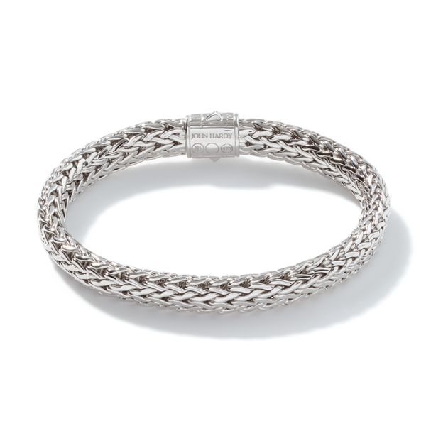 John Hardy Icon Silver Lava Bracelet with Black Sapphires Size UM Image 2 Bradley's Jewelers Jacksonville, NC