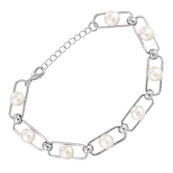 Sterling Silver and Pearl Bracelet Bradley's Jewelers Jacksonville, NC