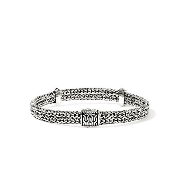 John Hardy Icon Link Sterling Silver Flat Chain Bracelet 6mm Image 2 Bradley's Jewelers Jacksonville, NC