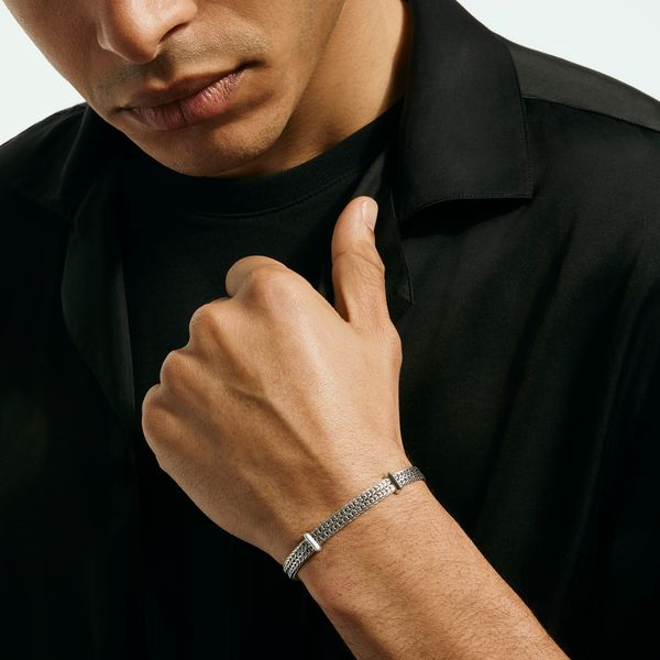 John Hardy Icon Link Sterling Silver Flat Chain Bracelet 6mm Image 5 Bradley's Jewelers Jacksonville, NC