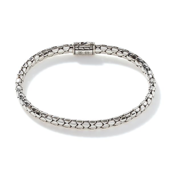 John Hardy Dot Sterling Silver Slim Chain Bracelet Size US Image 2 Bradley's Jewelers Jacksonville, NC