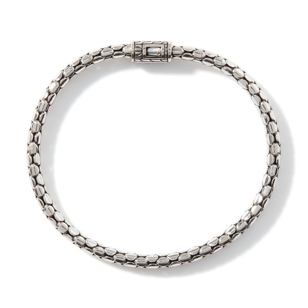 John Hardy Essentials Dot Sterling Silver Slim Chain Bracelet Size UM Image 3 Bradley's Jewelers Jacksonville, NC