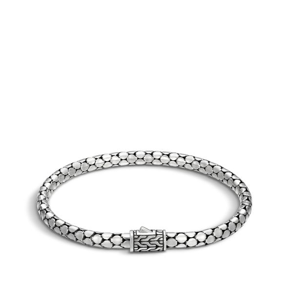 John Hardy Essentials Dot Sterling Silver Slim Chain Bracelet Size UM Bradley's Jewelers Jacksonville, NC