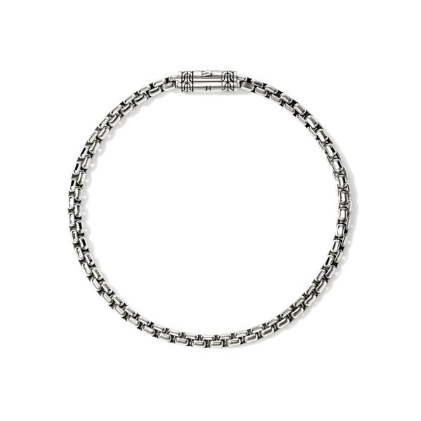 John Hardy Round Box Sterling Silver Chain Bracelet Size UL Image 2 Bradley's Jewelers Jacksonville, NC