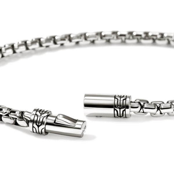 John Hardy Round Box Sterling Silver Chain Bracelet Size UL Image 3 Bradley's Jewelers Jacksonville, NC