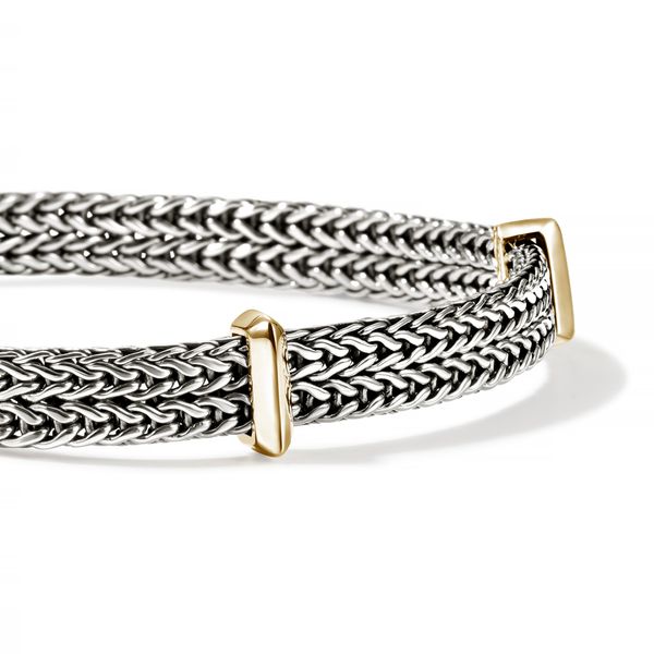 John Hardy Icon Link 14K Gold & Sterling Silver Flat Chain Bracelet | 6mm Image 3 Bradley's Jewelers Jacksonville, NC