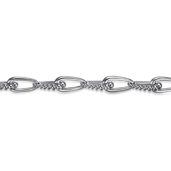Gabriel & Co Sterling Silver Bujukan Link Chain Bracelet Image 2 Bradley's Jewelers Jacksonville, NC