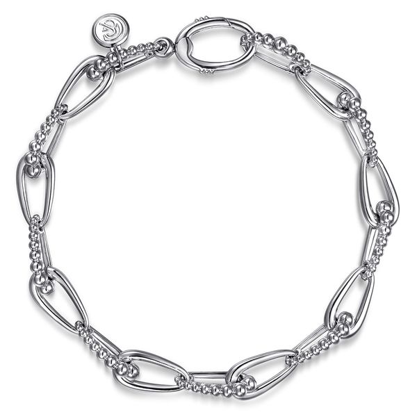 Gabriel & Co Sterling Silver Bujukan Link Chain Bracelet Bradley's Jewelers Jacksonville, NC